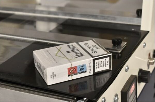 semi-automat Cigarette box wrapping machine